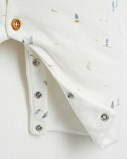 Combinaison longue en coton Imprim&eacute; bateau  Natalys