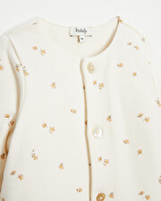 Combinaison longue en coton Imprim&eacute; fleurs  Natalys