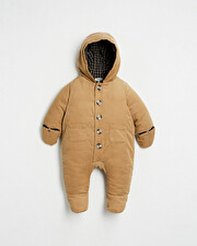 Combi-pilote en velours Coloris camel  Natalys