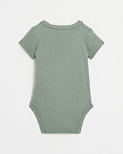 Body crois&eacute; fantaisie manches courtes Coloris vert  Natalys