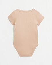Body croisé fantaisie manches courtes Coloris bois de rose Natalys