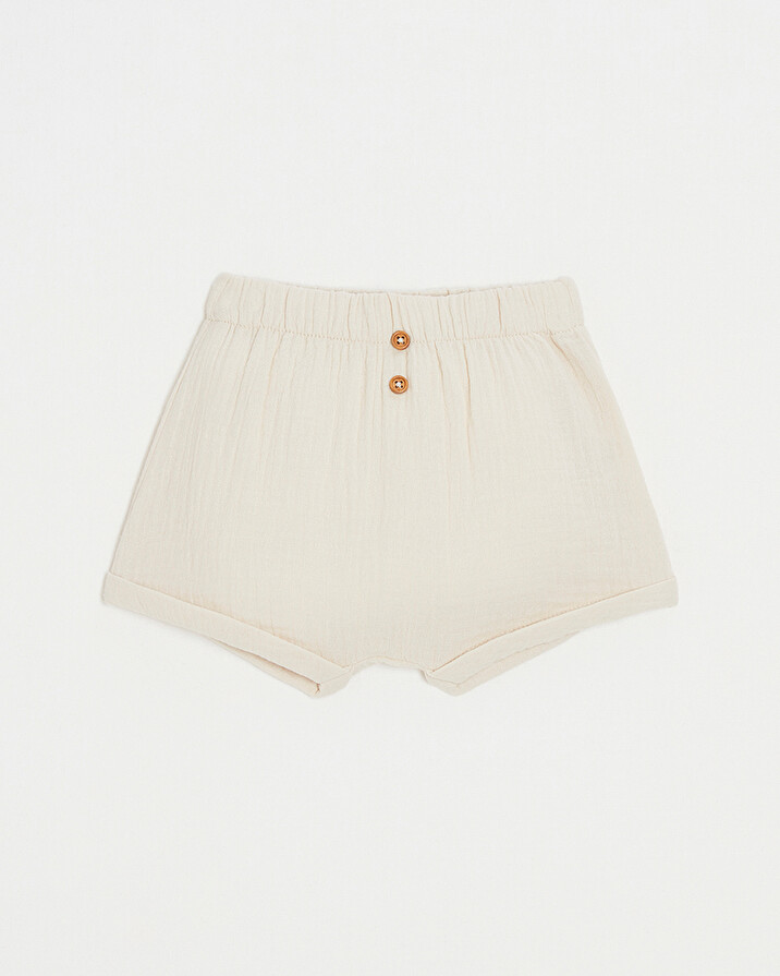 Short en gaze de coton Coloris beige  Natalys