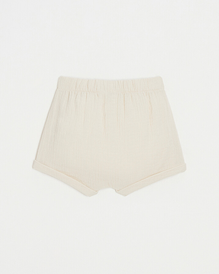 Short en gaze de coton Coloris beige  Natalys