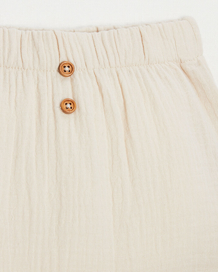 Short en gaze de coton Coloris beige  Natalys
