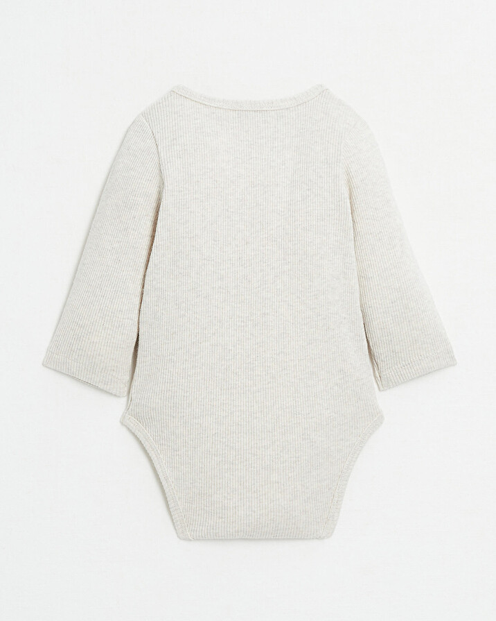 Body crois&eacute; brod&eacute; Amour Coloris beige chin&eacute;  Natalys