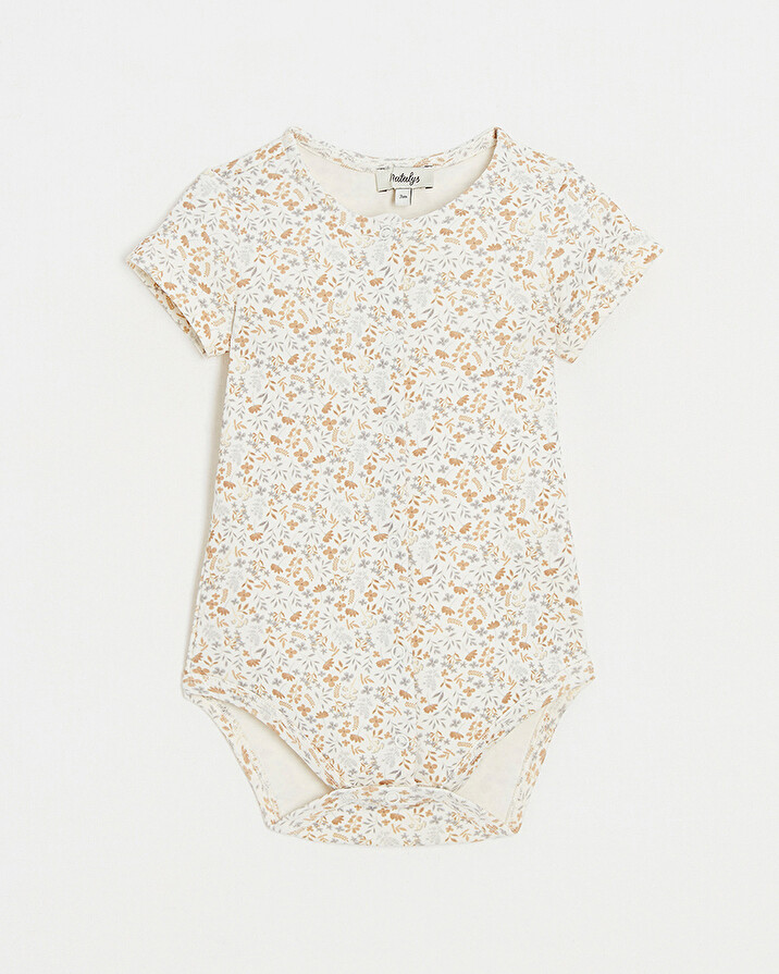 Body manches courtes Imprim&eacute; fleurs  Natalys