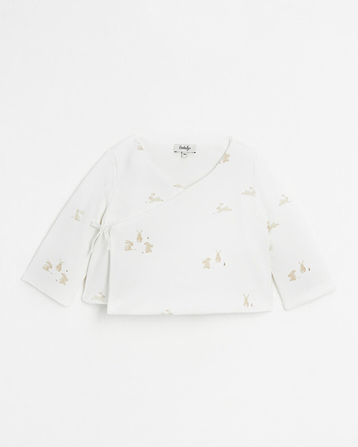 Brassi&egrave;re crois&eacute;e ouatin&eacute;e Imprim&eacute; lapins  Natalys