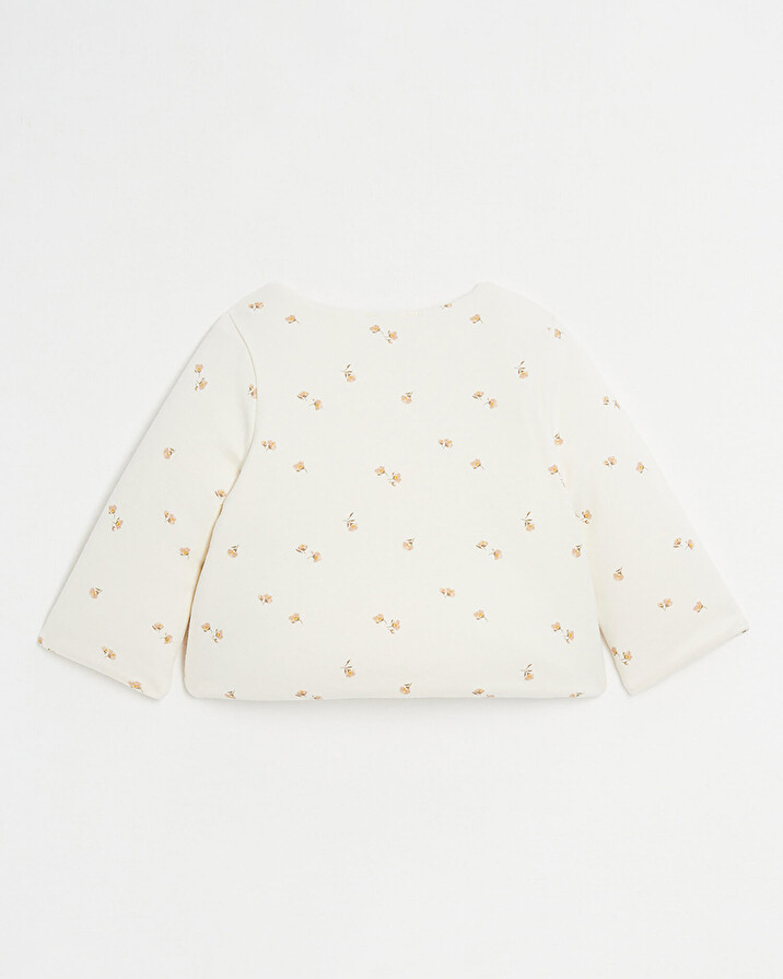 Brassière croisée ouatinée Imprimé fleurs Natalys
