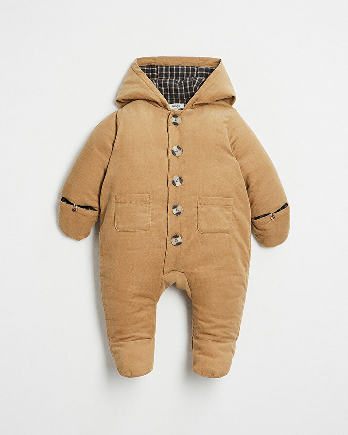 Combi-pilote en velours Coloris camel  Natalys
