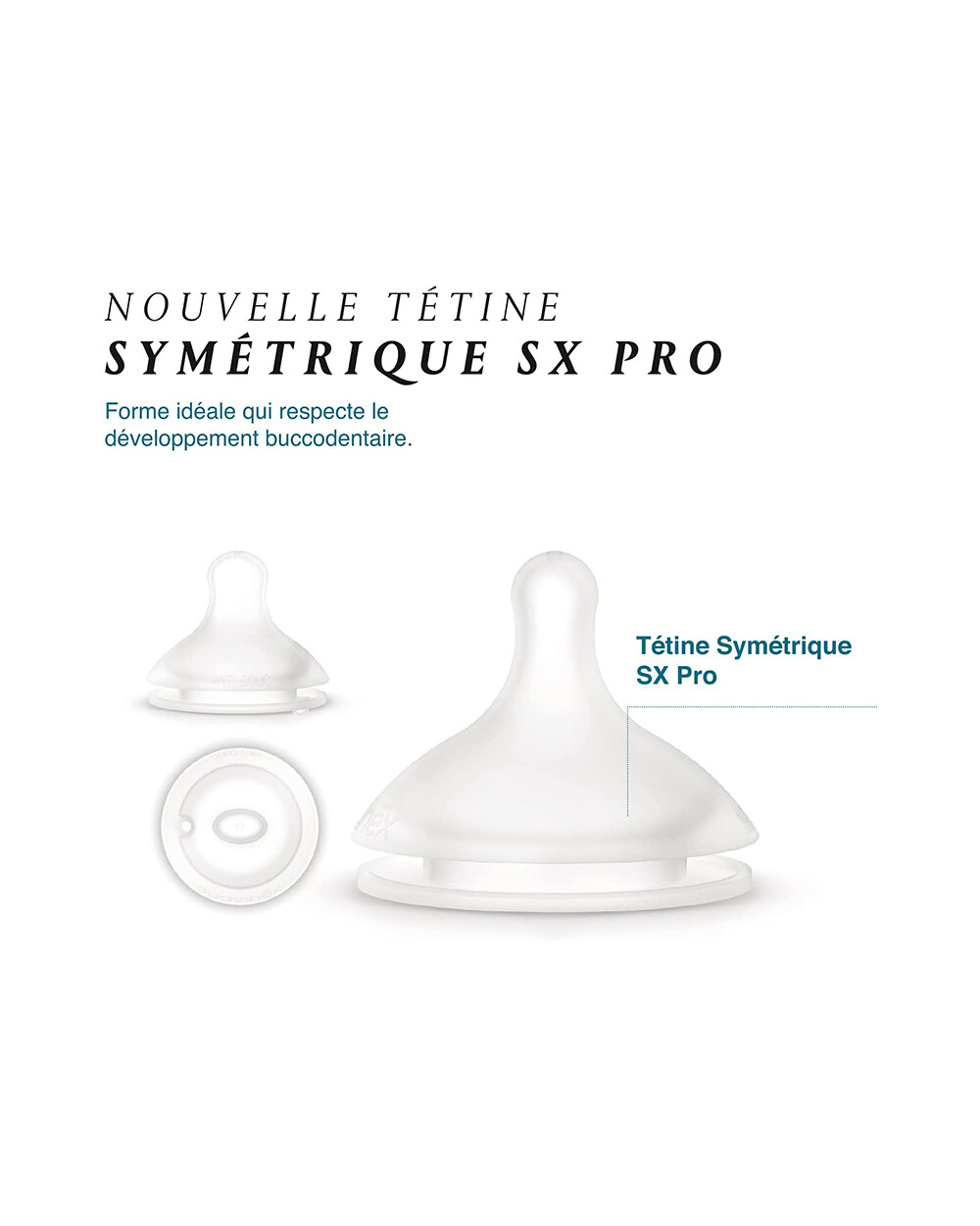 Lot de 2 tétines symétriques SX Pro Débit M Suavinex