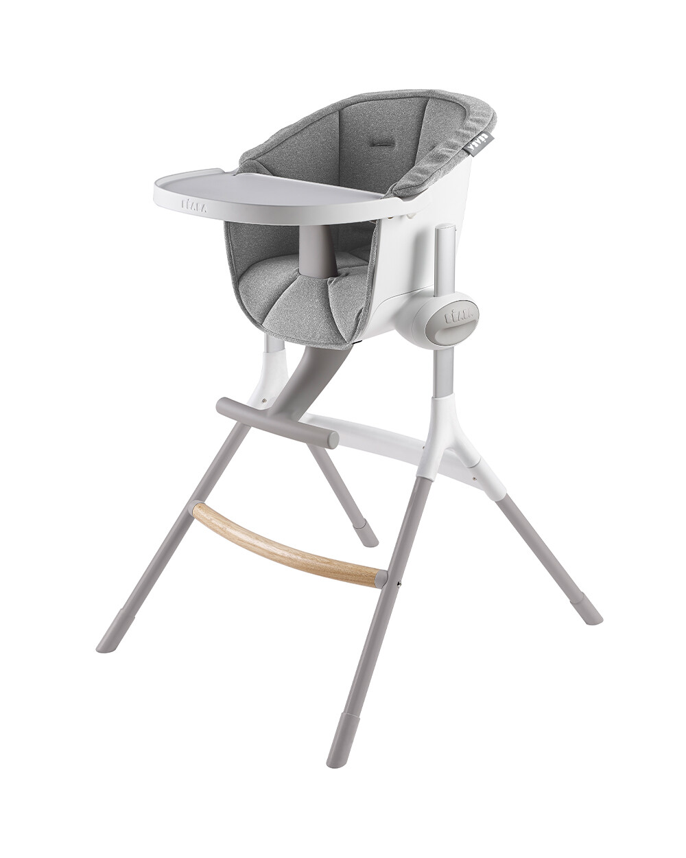 Coussin d'assise chaise haute Up&Down Coloris gris  B&eacute;aba
