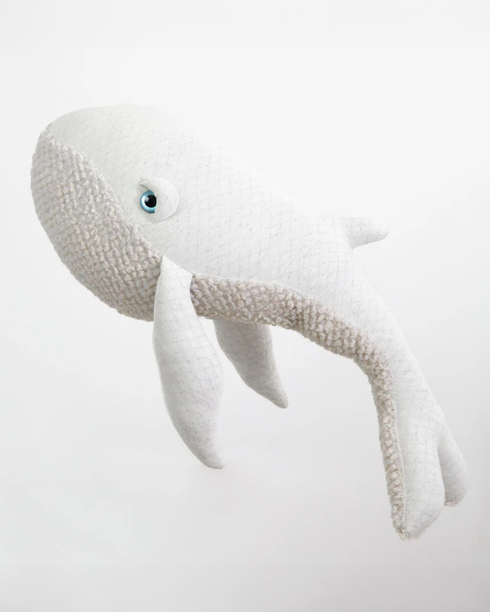 Peluche baleine 83 cm Coloris albino  Bigstuffed