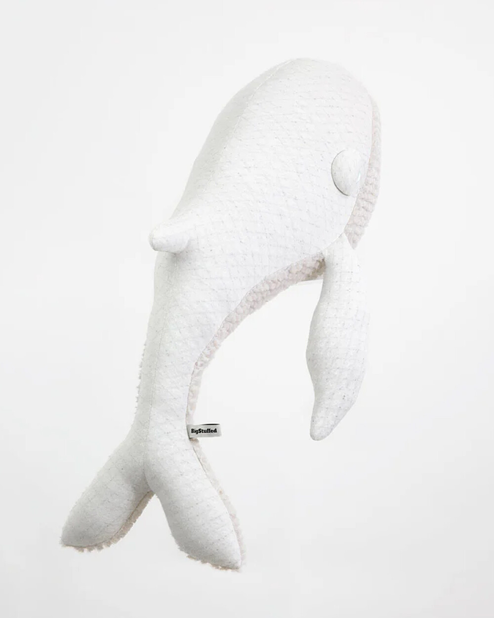 Peluche baleine 83 cm Coloris albino  Bigstuffed