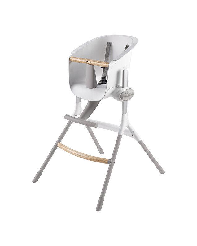 Chaise haute évolutive Up&Down Coloris blanc/gris Béaba