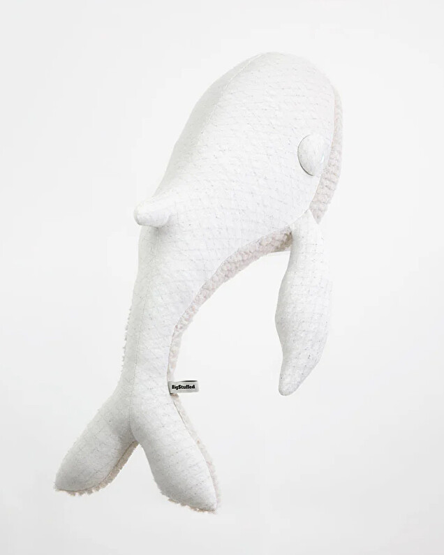 Peluche baleine 83 cm Coloris albino Bigstuffed