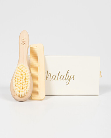 Brosse et peigne Coffret de naissance  Natalys