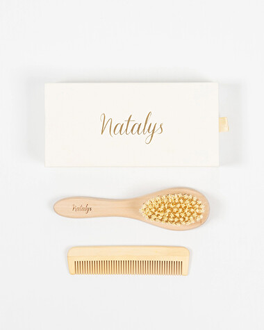 Brosse et peigne Coffret de naissance  Natalys