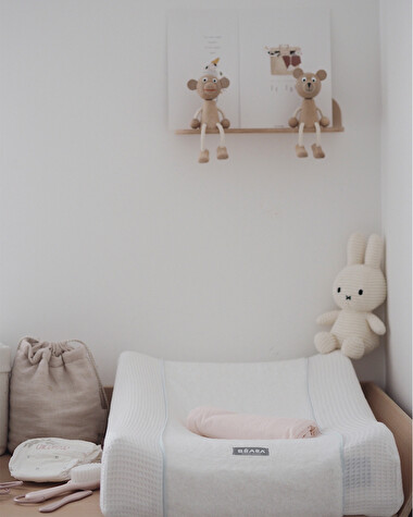 Housse pour matelas &agrave; langer Sofalange Coloris blanc  B&eacute;aba