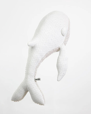 Peluche baleine 83 cm Coloris albino  Bigstuffed