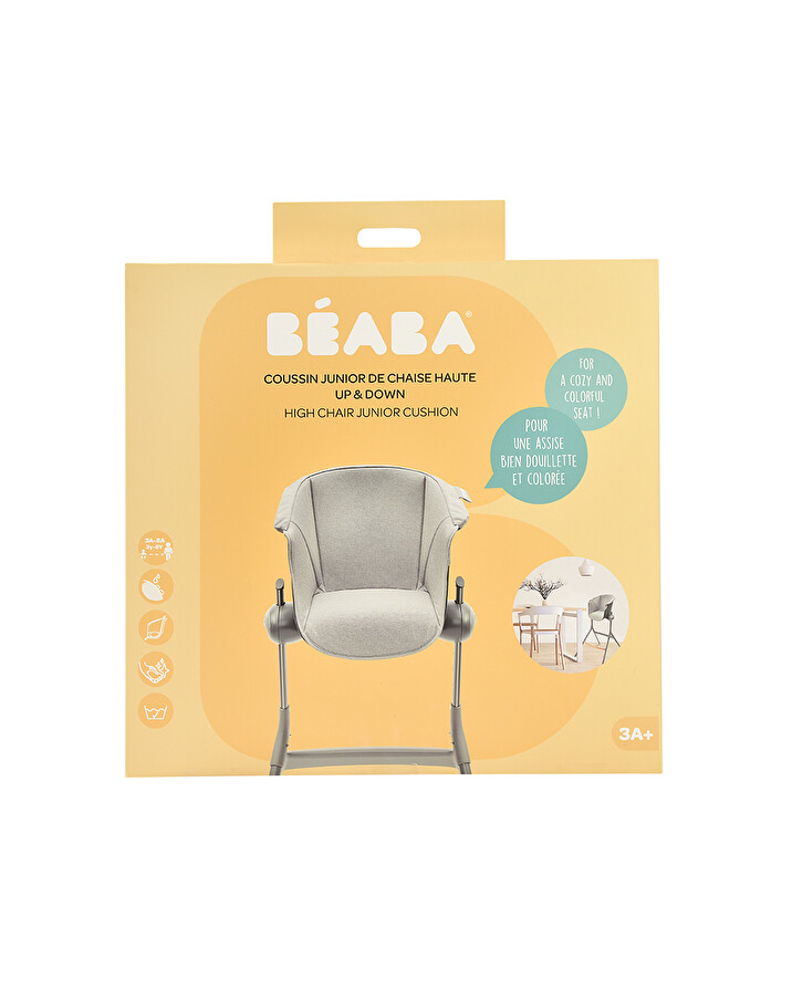 Coussin d'assise junior pour chaise haut... Coloris gris Béaba