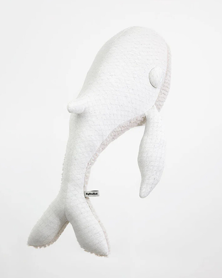 Peluche baleine 83 cm Coloris albino  Bigstuffed