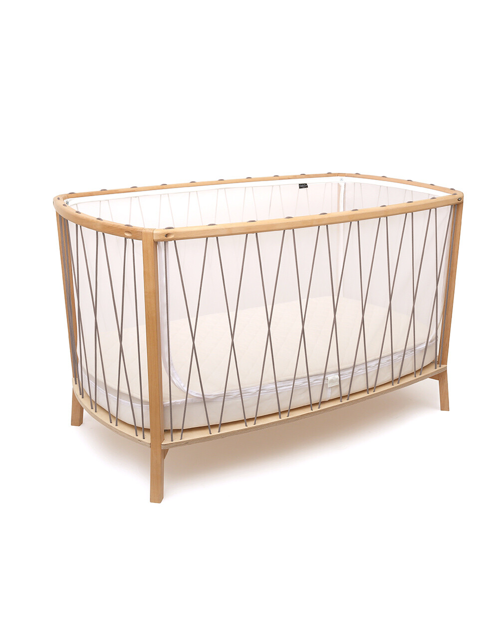 Lit bébé évolutif Kimi 60x120 cm Coloris hazelnut Charlie Crane