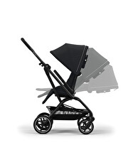 Poussette Eezy S Twist+2 Ch&acirc;ssis noir coloris magic black  Cybex