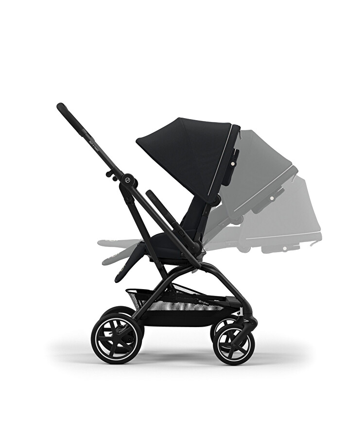 Poussette Eezy S Twist+2 Ch&acirc;ssis noir coloris magic black  Cybex