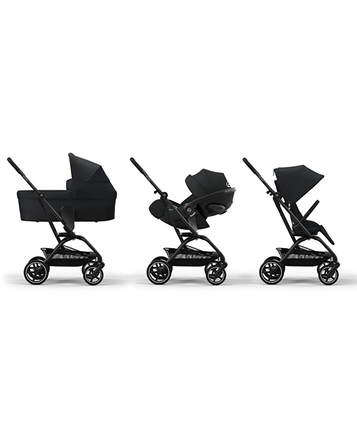 Poussette Eezy S Twist+2 Ch&acirc;ssis noir coloris magic black  Cybex