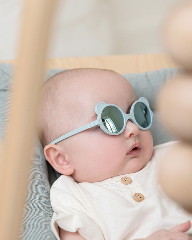 Lunettes de soleil Ourson 1-2 ans Coloris bleu ciel Ki Et La