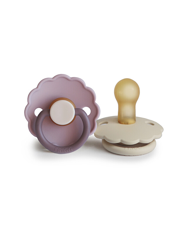 Lot de 2 sucettes Daisy bloom latex Coloris lavender haze/cream  Frigg