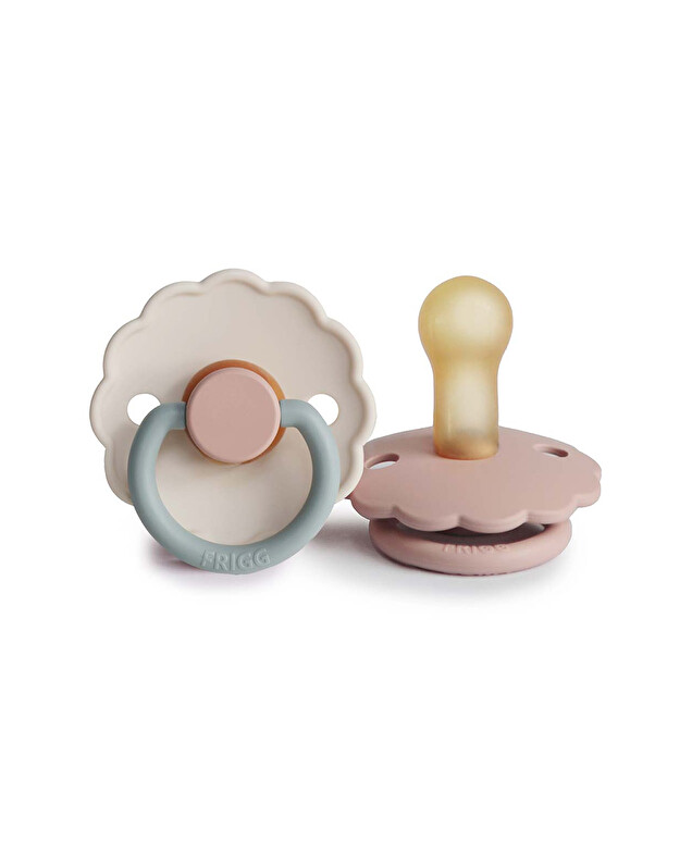 Lot de 2 sucettes Daisy bloom latex Coloris blush/cotton candy Frigg