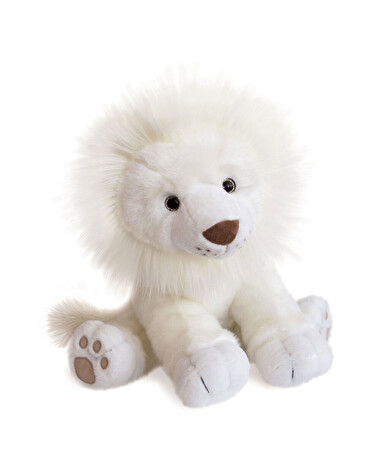 Peluche Lion des Neiges 28 cm Coloris blanc  Histoire d'Ours