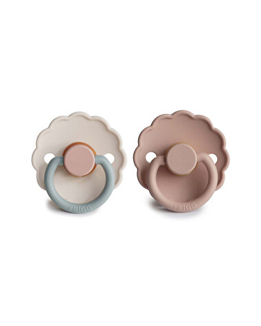 Lot de 2 sucettes Daisy bloom latex Coloris blush/cotton candy  Frigg