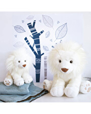 Peluche Lion des Neiges 28 cm Coloris blanc  Histoire d'Ours