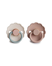 Lot de 2 sucettes Daisy bloom latex Coloris blush/cotton candy Frigg
