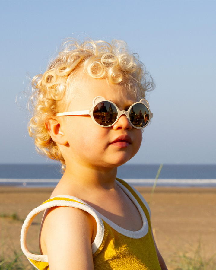 Lunettes de soleil Ourson 0-1 an Coloris cr&egrave;me  Ki Et La