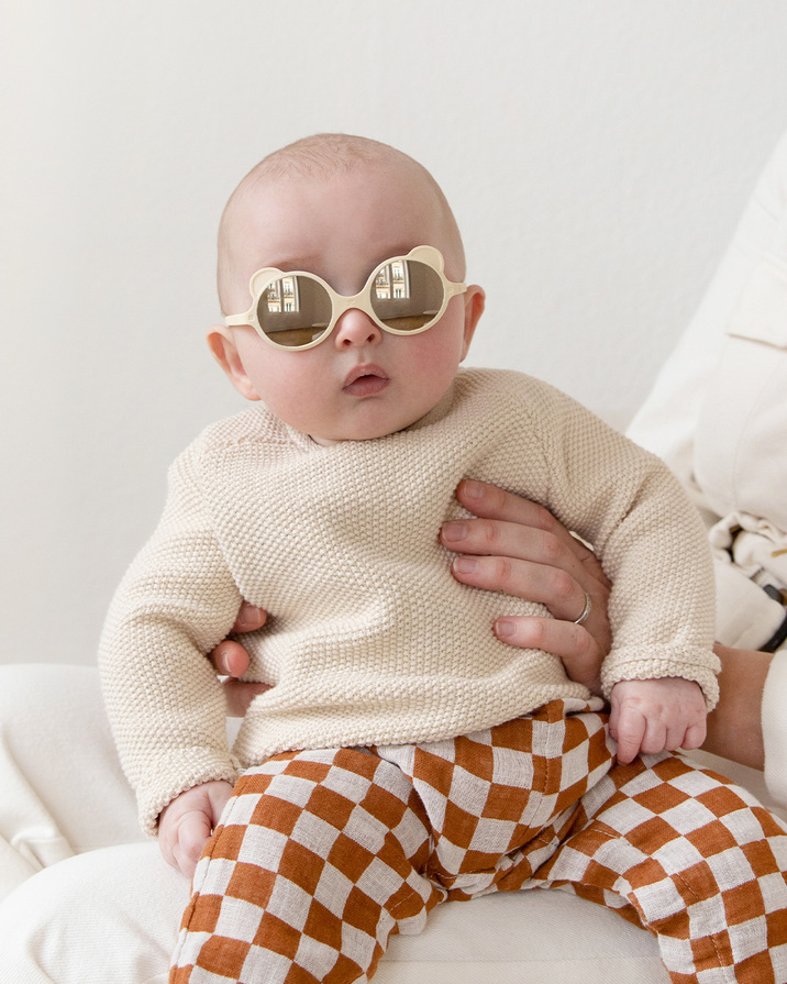 Lunettes de soleil Ourson 0-1 an Coloris cr&egrave;me  Ki Et La