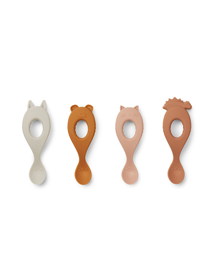 Lot de 4 cuillères Liva Coloris rose mix Liewood