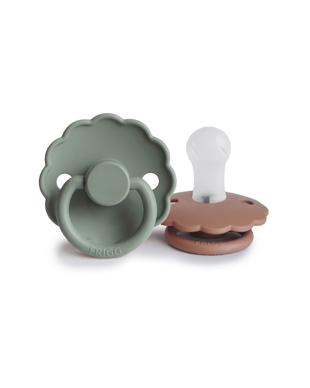 Lot de 2 sucettes Daisy silicone Coloris lilypad/rose gold  Frigg