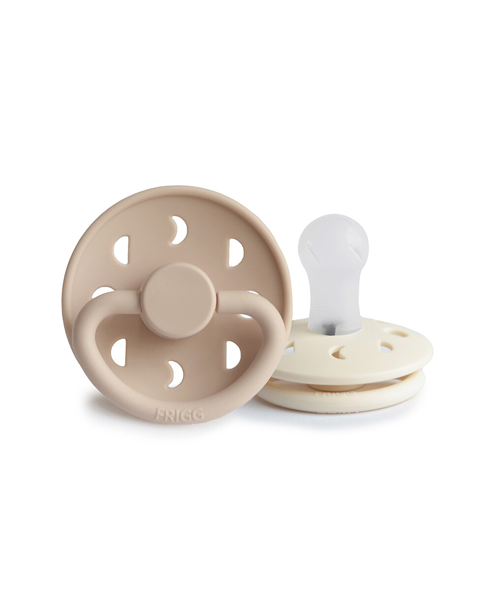 Lot de 2 sucettes Moon silicone Coloris cream/croissant Frigg