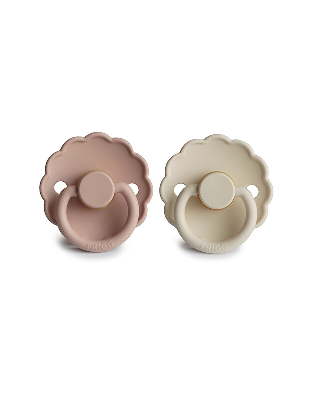 Lot de 2 sucettes Daisy latex Coloris blush/cream Frigg