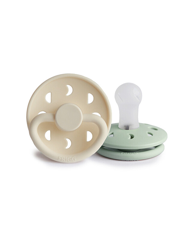 Lot de 2 sucettes Moon silicone Coloris cream/sage Frigg