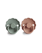 Lot de 2 sucettes Daisy silicone Coloris lilypad/rose gold  Frigg