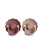 Lot de 2 sucettes Daisy latex Coloris blush/woodchuck  Frigg