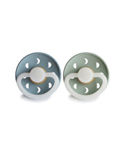 Lot de 2 sucettes Moon night latex Coloris night stone blue/sage Frigg