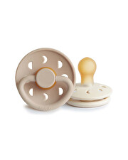 Lot de 2 sucettes Moon latex Coloris cream/croissant Frigg