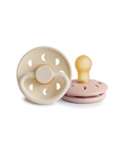 Lot de 2 sucettes Moon latex Coloris blush/cream Frigg