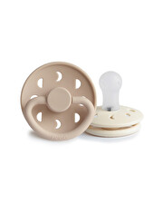 Lot de 2 sucettes Moon silicone Coloris cream/croissant Frigg
