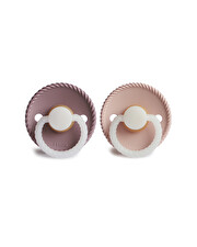 Lot de 2 sucettes Rope night latex Coloris twilight mauve/blush Frigg